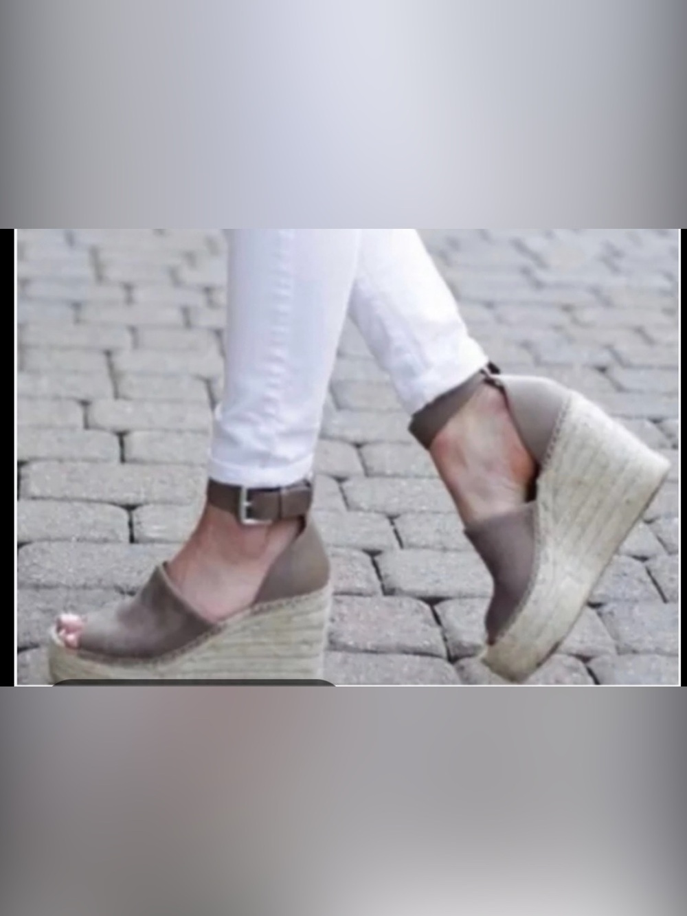 Marc Fisher MLADALYN sz 8.5 espadrille wedges mint condition